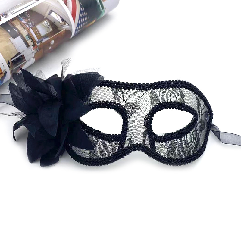 Elegant Venetian Style Costume Accessory Lace Masquerade Mask